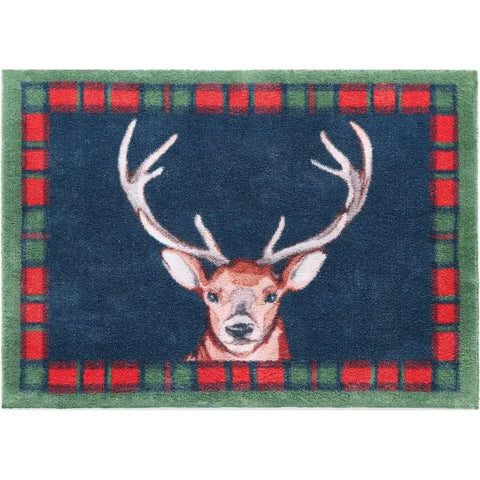 Eco-Friendly Farm Inspired Mat - Tartan Stag / 65X85 cm - Doormat