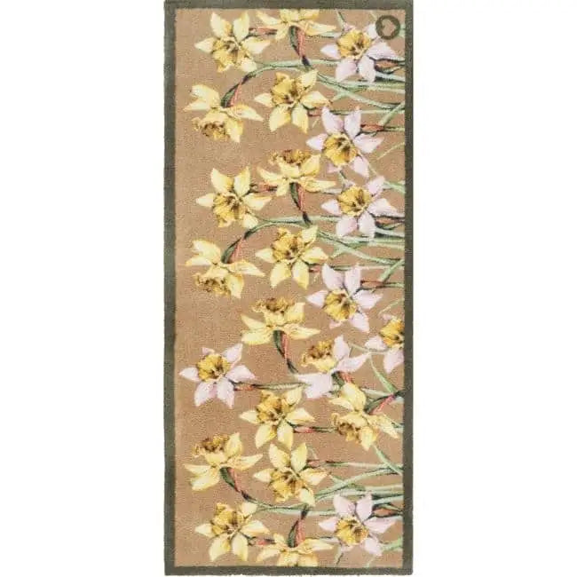 Eco-Friendly Floral-Inspired Mat - Daffodil Blooms / 65X150 cm - Doormat