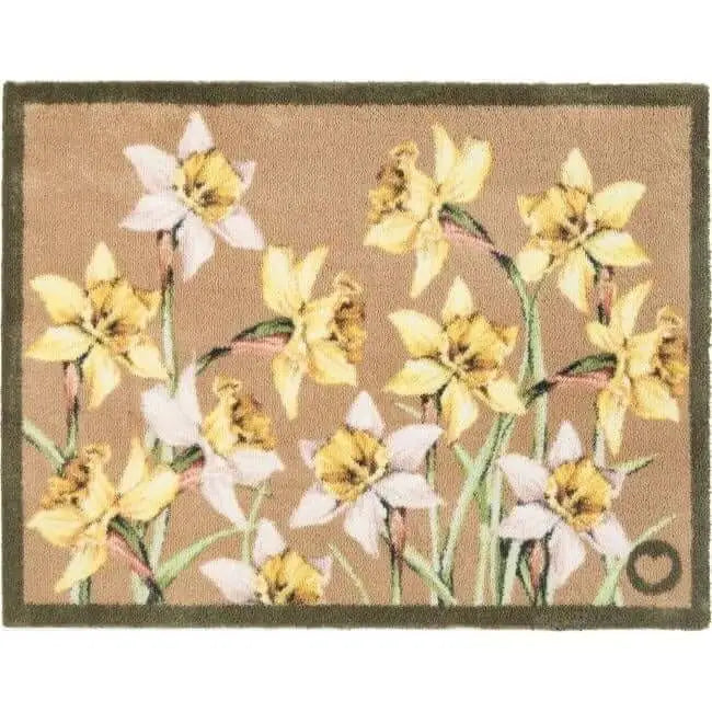 Eco-Friendly Floral-Inspired Mat - Daffodil Blooms / 65X85 cm - Doormat