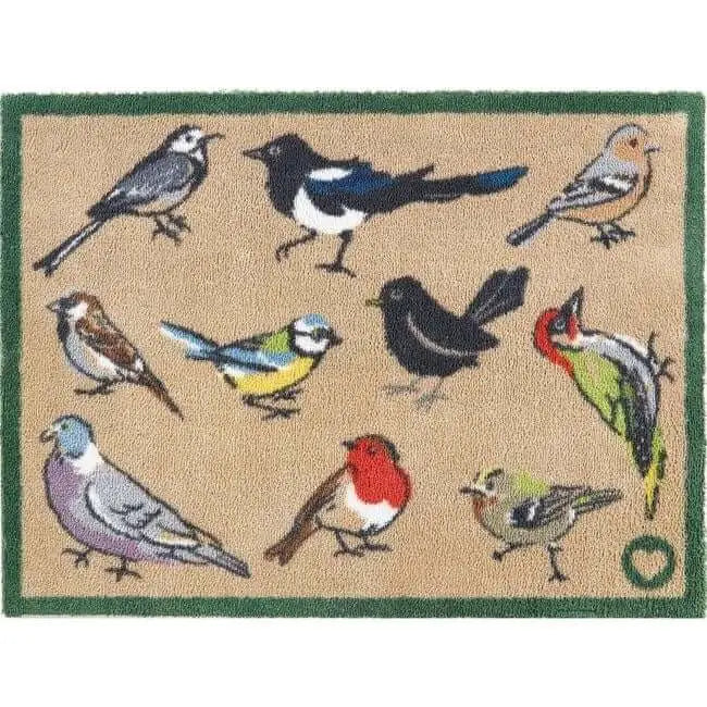 Eco-Friendly Washable Birds Mat - Bird Watcher / 65X85 cm - Doormat