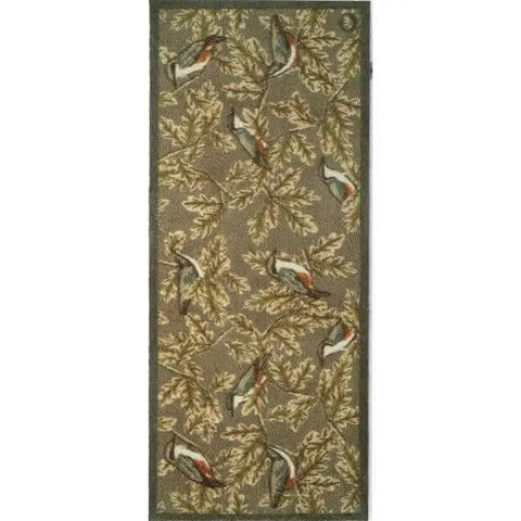 Eco-Friendly Washable Birds Mat - Nuthutch / 65X150 cm - Doormat