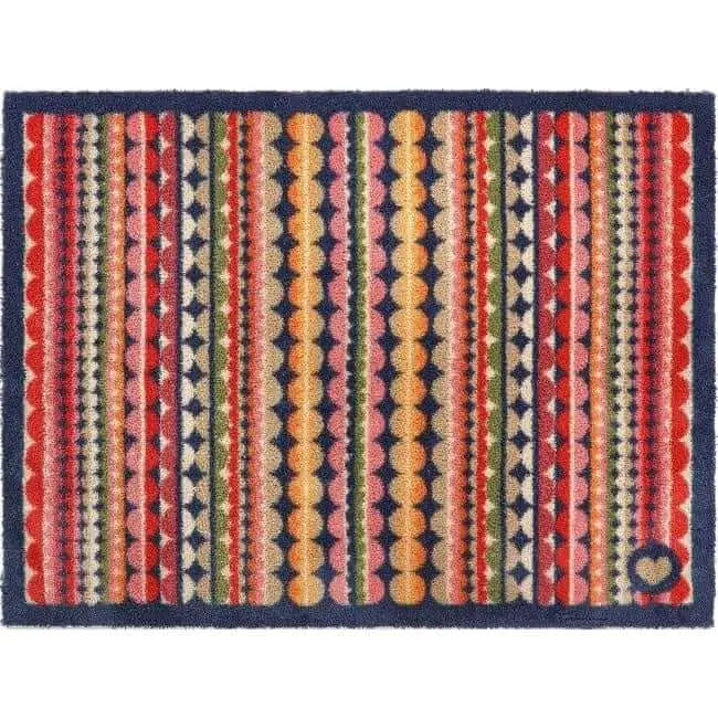 Eco-Friendly Washable Chevron Mat - Beady Stripe / 65X85 cm - Doormat