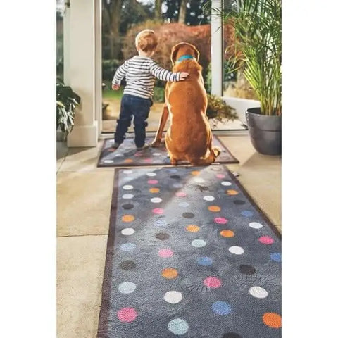 Eco-Friendly Washable Dots Mat and Runner - Doormat