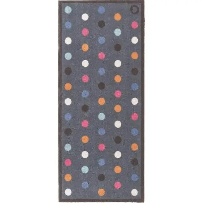 Eco-Friendly Washable Dots Mat and Runner - Spot Navy / 65X150 cm - Doormat