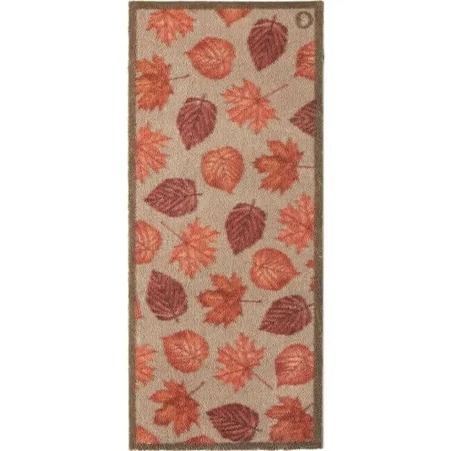 Eco-Friendly Washable Floral Mat - Autumn Leaves / 65X150 cm - Doormat