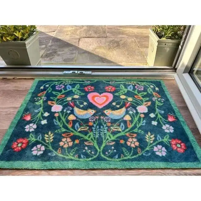 Eco-Friendly Washable Floral Mat - Doormat