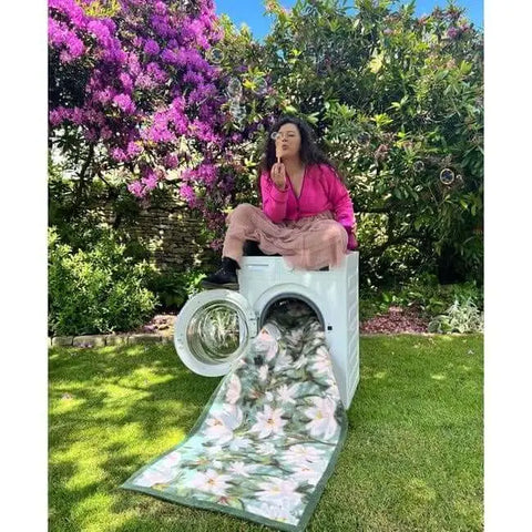 Eco-Friendly Washable Floral Mat - Doormat