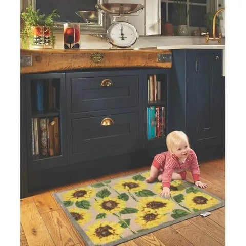 Eco-Friendly Washable Floral Mat - Doormat