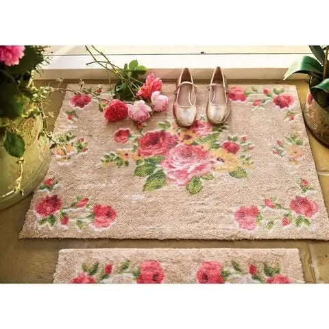 Eco-Friendly Washable Floral Mat - Doormat