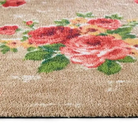Eco-Friendly Washable Floral Mat - Doormat