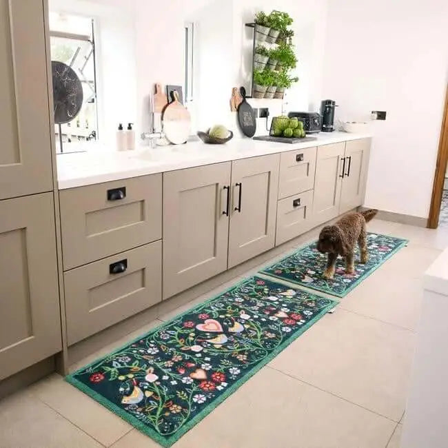 Eco-Friendly Washable Floral Mat - Doormat