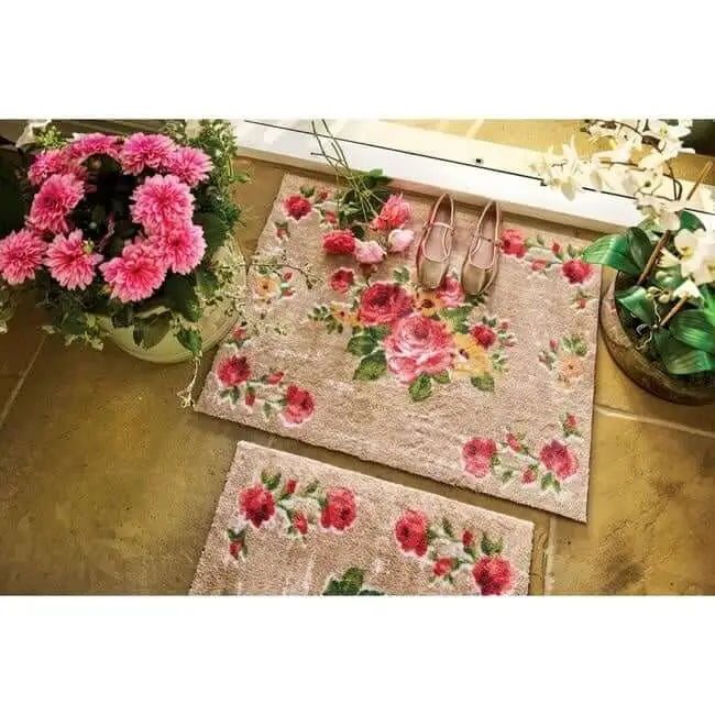 Eco-Friendly Washable Floral Mat - Doormat