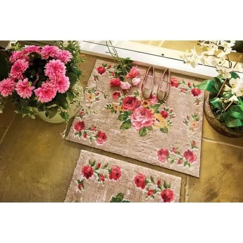 Eco-Friendly Washable Floral Mat - Doormat