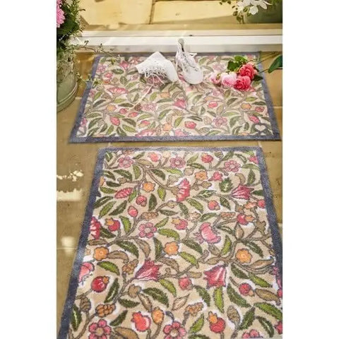 Eco-Friendly Washable Floral Mat - Doormat