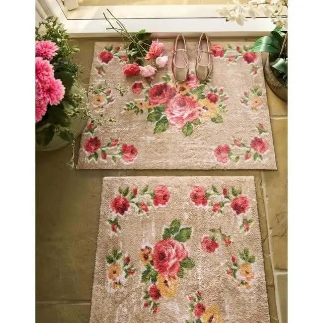 Eco-Friendly Washable Floral Mat - Doormat