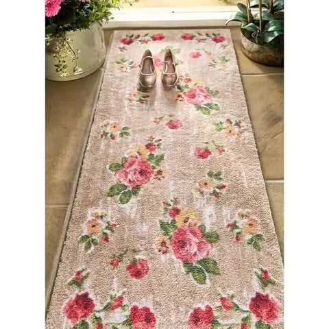 Eco-Friendly Washable Floral Mat - Doormat