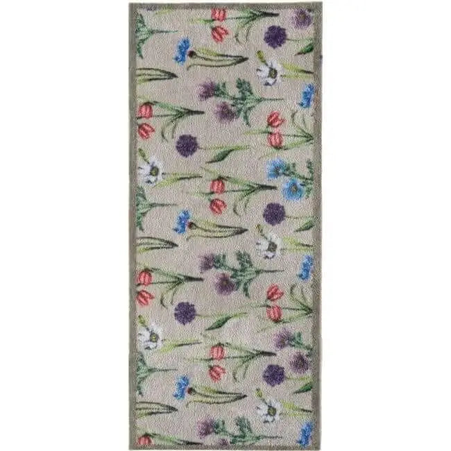 Eco-Friendly Washable Floral Mat - Garden Multi Floral / 65X150 cm - Doormat