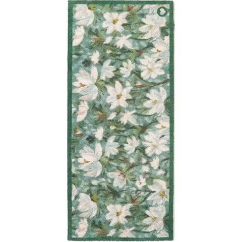 Eco-Friendly Washable Floral Mat - Water Lillies / 65X150 cm - Doormat