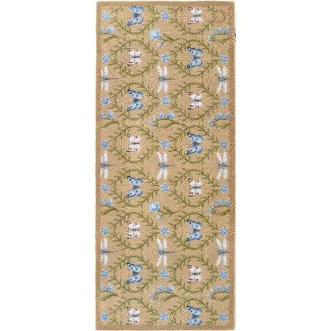 Eco-Friendly Washable Floral Mat - Wild Meadow / 65X150 cm - Doormat