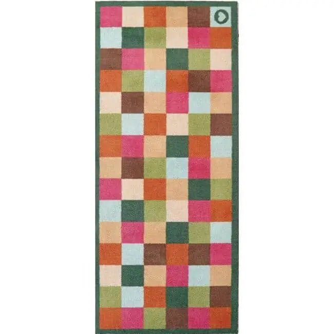 Eco-Friendly Washable Geometric Mat - 65X150 cm / Geometric Multicolour - Doormat