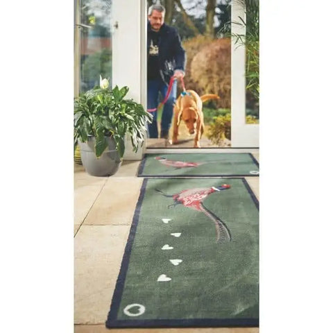 Eco-Friendly Washable Green Peasant Mat - Doormat