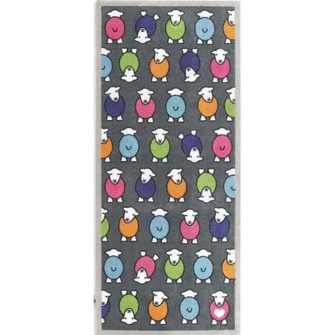 Eco-Friendly Washable Herdy Mat - Marry Grey Herdy / 65X150 cm - Doormat