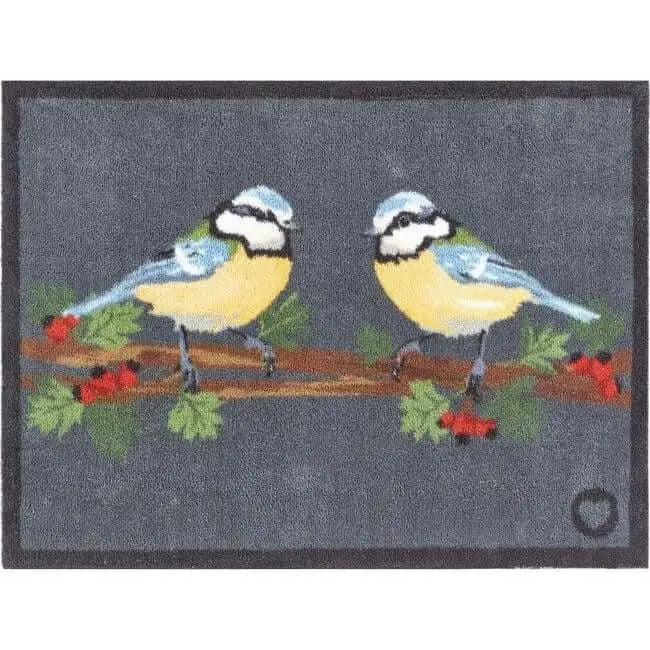 Eco-Friendly Washable Home and Animal Mat – 65X85 cm - Blue Tit / 65X85 cm - Doormat