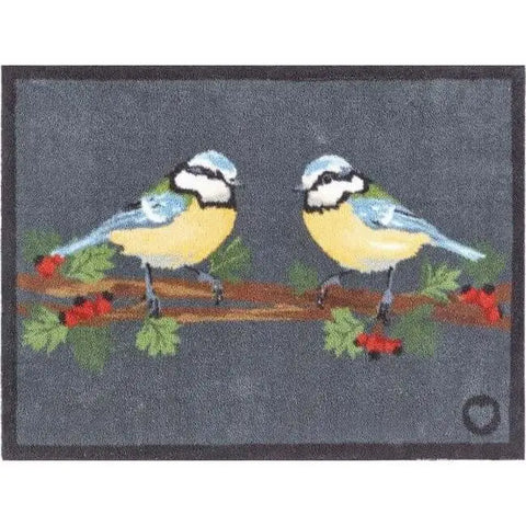 Eco-Friendly Washable Home and Animal Mat – 65X85 cm - Blue Tit / 65X85 cm - Doormat