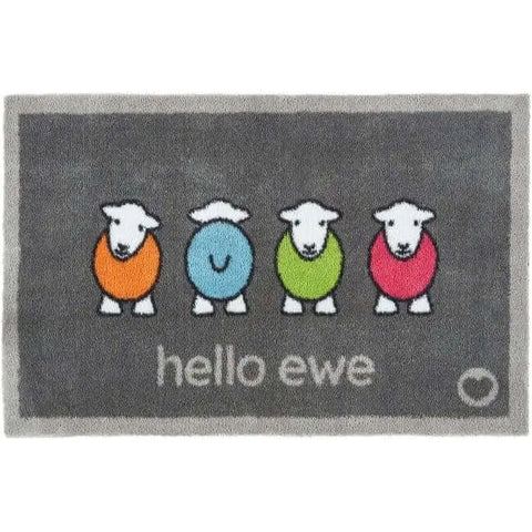 Eco-Friendly Washable Home and Animal Mat – 65X85 cm - Hello Ewe Herdy / 65X85 cm - Doormat
