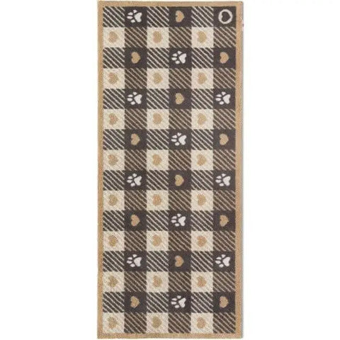 Eco-Friendly Washable Pet Mat - 65X150 cm / Paw and Heart - Doormat