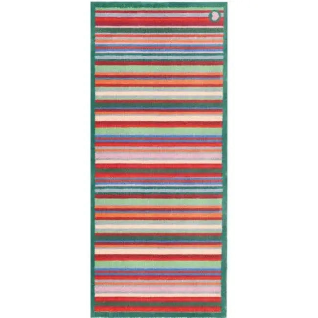 Eco-Friendly Washable Striped Mat - Bright green / 65X150 cm - Doormat