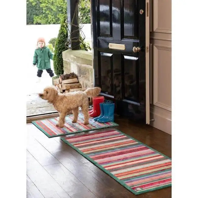Eco-Friendly Washable Striped Mat - Doormat