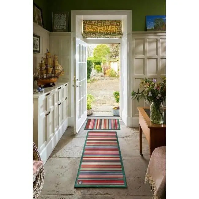 Eco-Friendly Washable Striped Mat - Doormat