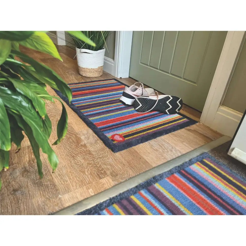 Eco-Friendly Washable Striped Mat - Doormat