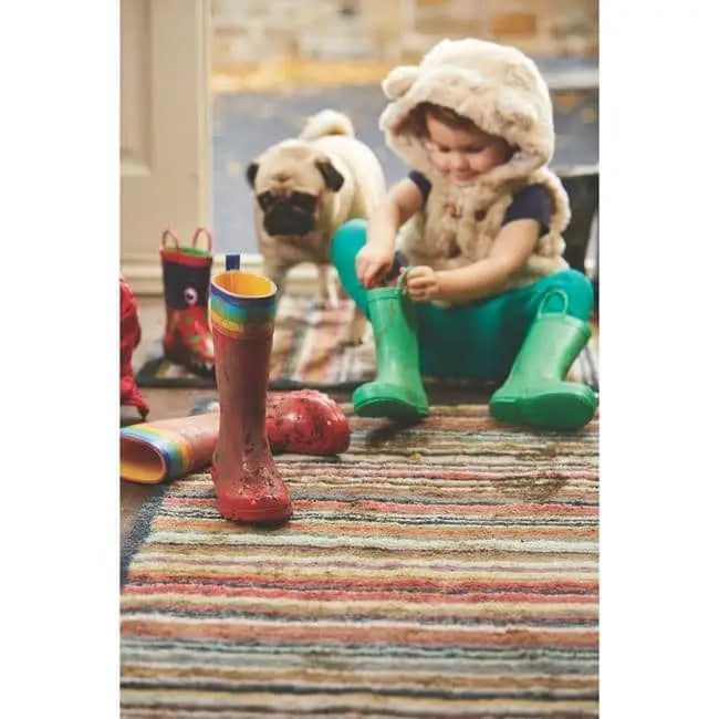 Eco-Friendly Washable Striped Mat - Doormat