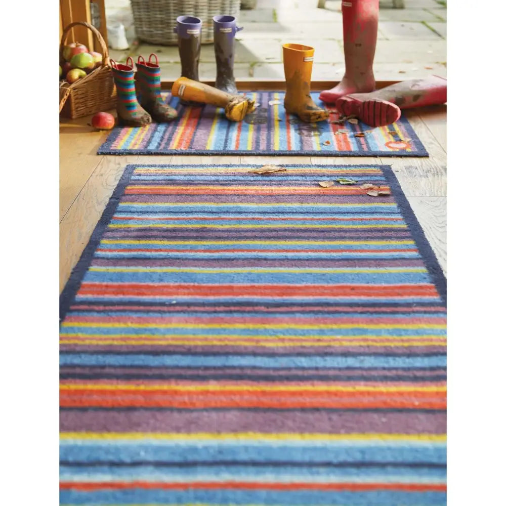 Eco-Friendly Washable Striped Mat - Doormat