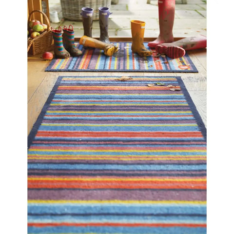 Eco-Friendly Washable Striped Mat - Doormat