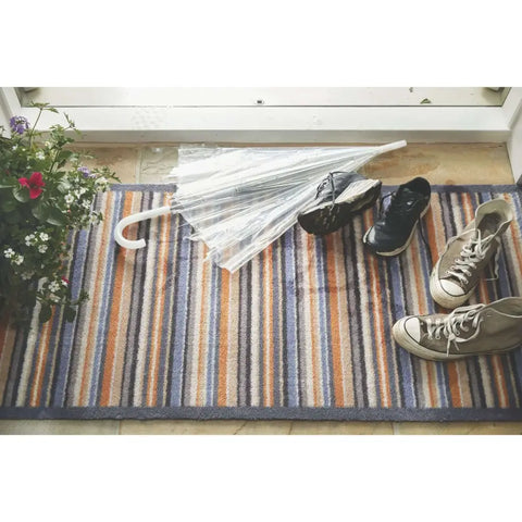 Eco-Friendly Washable Striped Mat - Doormat