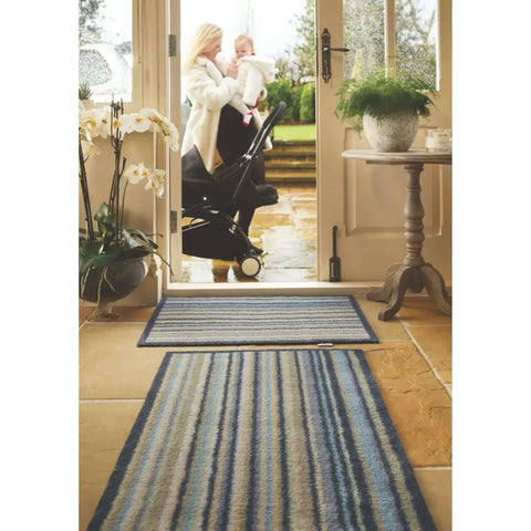 Eco-Friendly Washable Striped Mat - Doormat