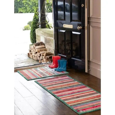 Eco-Friendly Washable Striped Mat - Doormat