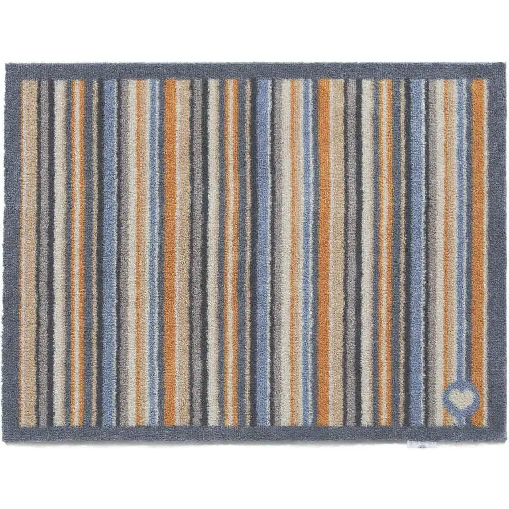 Eco-Friendly Washable Striped Mat - Grey / 65X85 cm - Doormat