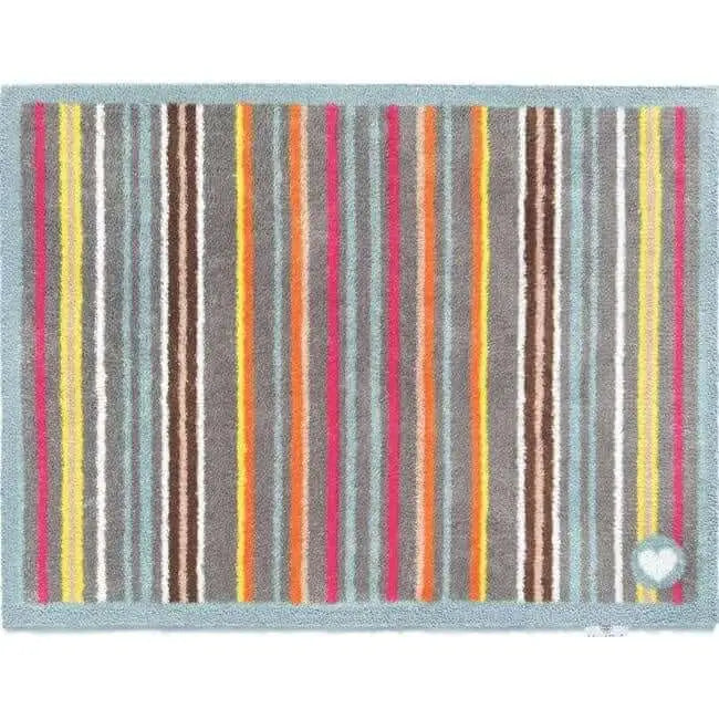 Eco-Friendly Washable Striped Mat - Light blue / 65X85 cm - Doormat