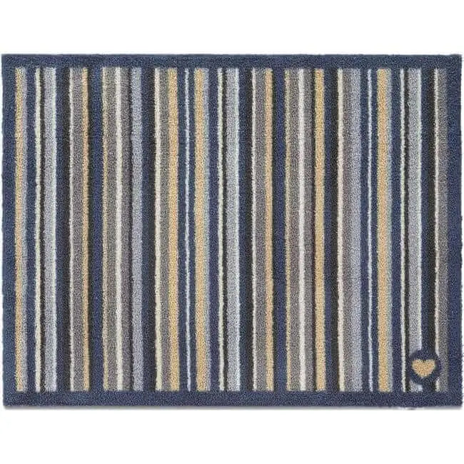 Eco-Friendly Washable Striped Mat - Navy / 65X85 cm - Doormat