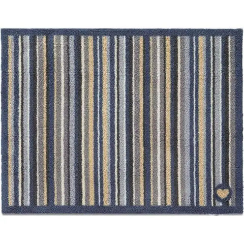 Eco-Friendly Washable Striped Mat - Navy / 65X85 cm - Doormat