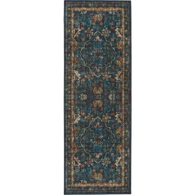 Eco-Washable Blue Rug Vintage Design - 75X220 cm - Rugs