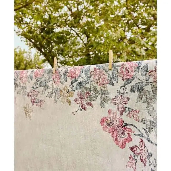 Eco-Washable Cream Rug Flower Design - Rugs