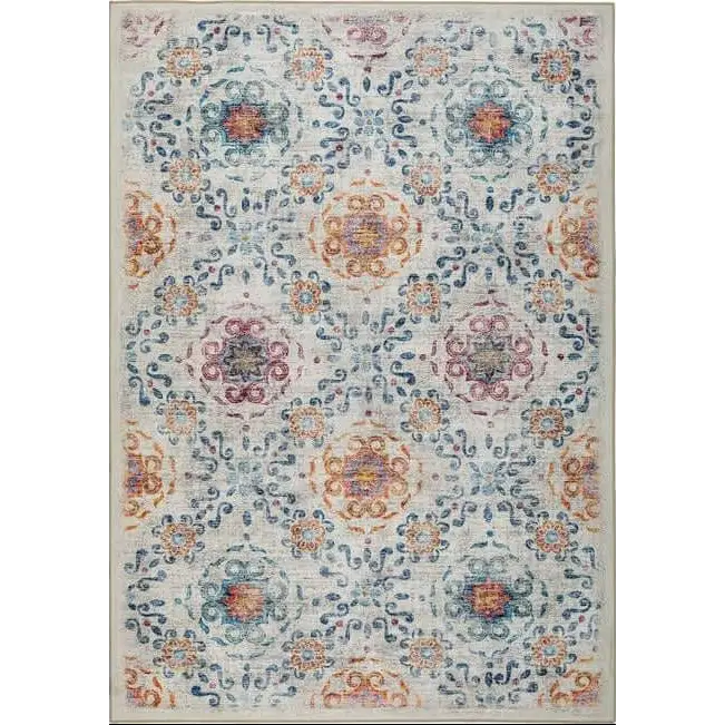Eco-Washable Cream Rug Moroccan Design - 120X185 cm - Rugs