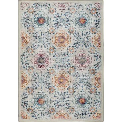 Eco-Washable Cream Rug Moroccan Design - 120X185 cm - Rugs