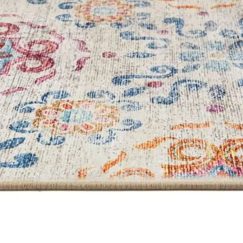 Eco-Washable Cream Rug Moroccan Design - Rugs