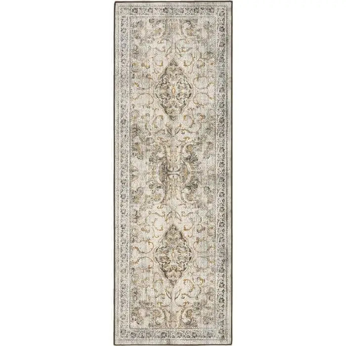 Eco-Washable Cream Rug Vintage Design - 75X220 cm - Rugs